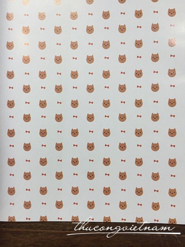JGLH-01-02 Giấy scrapbook mặt gấu